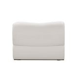 Zenith Contract-Grade Upcycled Fabric Armless Chair - Cream