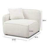 Travie Modular Corner Armchair - Sand / LAF