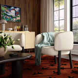 Foxy Performance Fabric Accent Chair - Cream