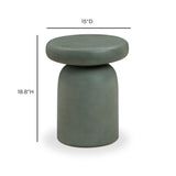 Lydia Concrete Indoor/Outdoor Side Table - Green