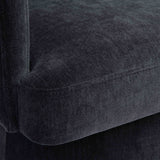 Kristen Rolling Desk Chair - Black