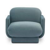 Azalea Performance Velvet Accent Chair - Powder Blue