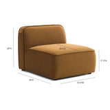 Travie Modular Armless Chair - Honey