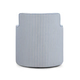 Passe Swivel Accent Chair - Blue Stripes