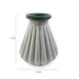 Shell Seafoam Green Glass Vase
