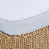 Axel Boucle Outdoor Ottoman - Blue