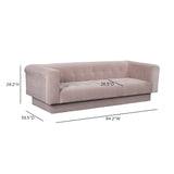 Jules 94" Performance Velvet Sofa - Pink