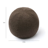 Boba Ball Throw Pillow (9"-14") - Brown / Large