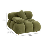 Calliope Performance Modular Corner Chair - Olive Green