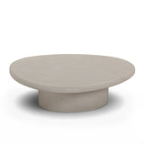 Jade Concrete Indoor/Outdoor Nesting Coffee Table Set - Cream