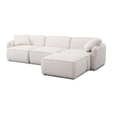 Travie 4-Piece Modular Sectional - White Sand
