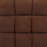 Anita 39" Faux Shearling Storage Bench With Reversible Tray Top - Brown