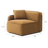 Travie Modular Corner Armchair - Honey / LAF