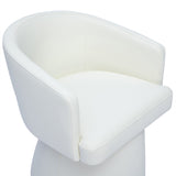 Kristen Rolling Desk Chair - Off-White