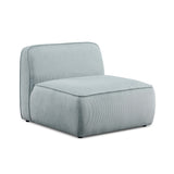 Travie Modular Armless Chair - Sea Blue