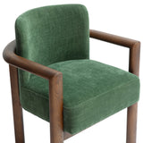 Irma Textured Performance Velvet Dining Chair - Forest Green