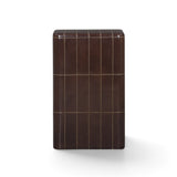 Tatiana Square Concrete Indoor/Outdoor Side Table - Maroon