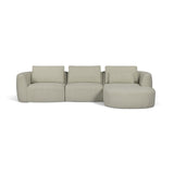 Noor 3-Piece XL 128" Modular Sectional - Wheat / RAF