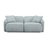 Travie 78" Modular Loveseat - Sea Blue