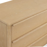 Tyra 62" Ash 6-Drawer Dresser - Natural