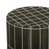 Tatiana Round Concrete Indoor/Outdoor Side Table - Forest Green