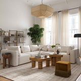 Hangover 81" Modular Loveseat - Off-White