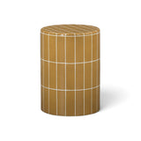 Tatiana Round Concrete Indoor/Outdoor Side Table - Ochre