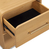 Marissa 22" Ash 2-Drawer Nightstand - Natural Ash