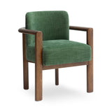 Irma Textured Performance Velvet Dining Chair - Forest Green