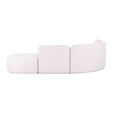 Gorge 5-Piece Modular Euro Sectional - Cream