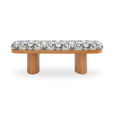 Ollie Upholstered Bench (48"-57") - Cream / 48"