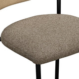 Celine Boucle Bar And Counter Stool - Brown / Counter Height