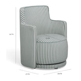 Passe Swivel Accent Chair - Green