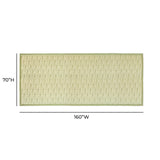 Dolce Natural Cotton Table Cloth - Olive Green / 70" x 160"