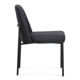 Sydney Performance Vegan Leather Dining Chair - Set of 2 - Black