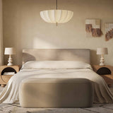 Isla Upholstered Bed - Taupe / King