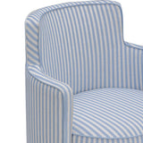 Passe Swivel Accent Chair - Blue Stripes