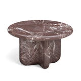 Juju Faux Marble Indoor/Outdoor Round Coffee Table (24"-32") - Red Levanto / 24"