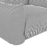 Saint Tropez Stuffed Indoor/Outdoor Armchair - Black