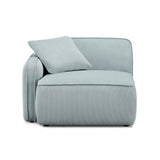 Travie Modular Corner Armchair - Sea Blue / LAF