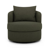 Silvi Performance Boucle Swivel Accent Chair - Kale Green