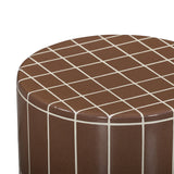 Tatiana Round Concrete Indoor/Outdoor Side Table - Terracotta