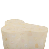 Slab Faux Terrazzo Indoor/Outdoor Side Table - Butternut