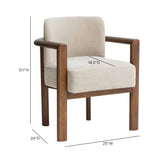 Irma Textured Performance Velvet Dining Chair - Taupe