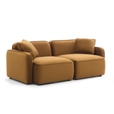Travie 78" Modular Loveseat - Honey
