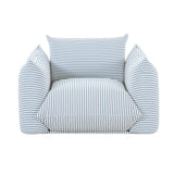 Saint Tropez Stuffed Indoor/Outdoor Armchair - Blue