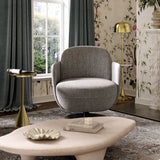 Solange Swivel Accent Chair - Grey