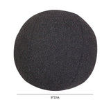 Boba Ball Throw Pillow (9"-14") - Black / Small