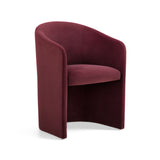 Seraphina Performance Velvet Dining Chair - Berry Red