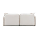 Travie 78" Modular Loveseat - White Sand